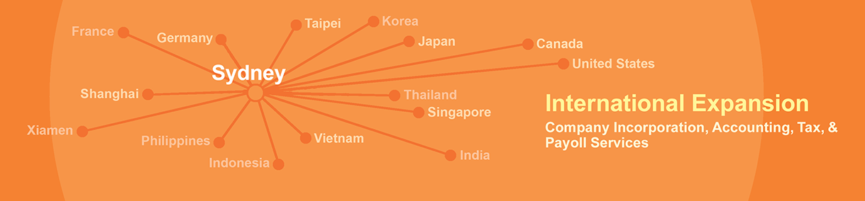 International Expansion for Companies based in SYD: Evershine company registration, accounting, tax, payroll services assist your company to expand the business internationally.